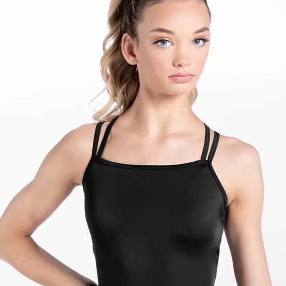 Weissman Other - Weissman Balera Strappy Camisole Crop Top Black Adult Small MT13107
